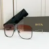 Dita Eyes Men's Handsome Large Frame Double Beam Solglasögon DTS157 Premium Sense Glasses Ratings J5WC