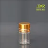 5ML Clear Empty Glass Jars With Gold Screw Cap 5Gram Small Glass Bottle Vials For Nail Piece Powder Liquid Jewelry Wplhh