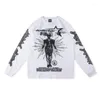 남자 T 셔츠 Hellstar Studios Victory Thermal Long Sleeve Shirt 남자 여자 1 : 1 품질 한정판 Top Tees 2435 5527