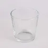 Pot de bougie en verre transparent vide de 220 ml 315 ml 450 ml avec couvercle en liège de bambou en métal pour la fabrication de bougies en vrac prix de gros expédié par mer uniquement Cuags