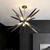 Lampy wiszące Nodic Black Dragonfly wiszący lekka sypialnia salon minimalistyczny żelazny wystrój wnętrza lampa oświetlenia