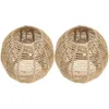 Pendants lampes 2pcs tissage de lampe suspendue Imitation du plafond Imitation du rotin