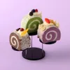 Decorative Objects Figurines Multi Layer Cupcake Stand Acrylic Tiered Serving Round Tower for Party Dessert Decoration Cake gass 230815