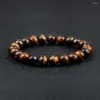 Strand Magnetic Healing Bracelet Natural Beads Hematite Stone Therapy Health Care Magnet Charms Men's Jewelry Pulsera