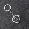 Photo frame keychain alloy locket lover picture key chain key rings heart pendants for women men anniversary present