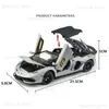1 24 Lamborghinis Aventador SVJ63 Alloy Model Car Toy Digasts Metal Casting Sound and Light Car Toys for LDRen Vehicle T230815