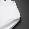 Magliette da uomo magliette a maniche lunghe autunnali t-shirt collo rotondi liquido ammoniace cotone di alta qualità marca di marca magliette maschio bianco maschio bianco