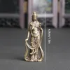 Decorative Figurines Brass Chinese Kwan-yin Guan Yin Buddha Exquisite Small Statues Home Decoration Knickknacks