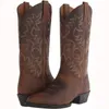 Buty Mężczyzny Buta Mid Calf Western Cowboy Buty Mężczyzna Mężczyzna na zewnątrz Pu Skórzana Totem Med Med Fashion Projekt Projekt Mężczyzn Buty 230814