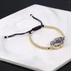 Braceletas Charmetas Pense de piedra natural AGATES NEGRAS IRREGURAS Pulsera para mujeres Hombres judos Longitud de regalo 16-22 cm