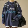 Men's Sweaters Sweater Men's Christmas Printing Casual Loose Zipper Harajuku New O-Neck Full Matching Kpop Fashion Friends Unisex Clothing Pendant Z230815