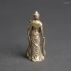 Decorative Figurines Brass Chinese Kwan-yin Guan Yin Buddha Exquisite Small Statues Home Decoration Knickknacks