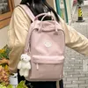 Bolsas escolares Estudante legal Moda feminina Mochila Água à prova d'água Mulheres da escola Lady Lady Laptop Branco Branco Kawaii Girl College Backpack Travel 230814