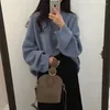 Women's Sweaters Autumn Winter Vintage Oversized Knitted Women 2023 Thicken Batwing Sleeve Pullovers Jumpers Female Korean Style