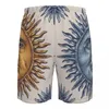 Men's Shorts Swimsuit Man Summer 2023 Gym Beach Sport Vintage Sun And Moon