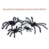 Nyhetsartiklar 30CM50CM75CM90CM125CM150CM200CM Black Spider Halloween Decoration Haunted House Prop inomhus utomhusgigant Dekor J230815