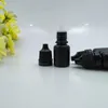 5g 10g vazio olho conta-gotas garrafas 5ml 10ml plástico squeezable conta-gotas garrafas olho líquido conta-gotas caindo garrafas preto ecbop