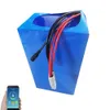 72V 70Ah Li-ion met 100A Bluetooth BMS Lithium Ion Battery+10A Charger
