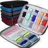 Titta på lådor Portable Multifunction Organizer Case Travel för Apple Strap Band Box Nylon Storage Bag WatchBand Holder Bags Pouch