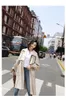 Women's Trench Coats Coat England Style Waist Thinner Mid-Length Lining Windbreaker Chic Streewear Slim Female Outwear Korean Fashion