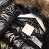 Barn ner kappa baby designer vinter jackor småbarn parka pojkar flickor utomhus varm svart röd puffer jacka brev tryck kläder outwear