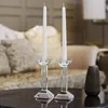 Portabandini moderni vetro di cristallo a supporto votivo minimalista abbinamento di candelabri decorazioni per matrimoni