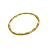 Bangle Charming rostfritt stål Guld Lucky Design Bamboo Armband Jewel Girl's Friend Valentine's Day Gift