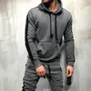 남자 후드 호드 재킷 2023 스프링 가을 남자 야외 스포츠 캐주얼 풀오버 스웨트 셔츠 코트 그레이 블랙 흰색 m-3xl