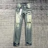 Herren Jeans Designer Lila Herren Denim Hosen Mode Hosen Gerades Design Retro Streetwear Casual Jogginghose Jogger Hose Washed Old