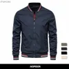 Aiopeson Solid Color Bomber Jacket Men Casual Slim Fit Męskie kurtki Nowe jesień moda Wysokiej jakości kurtki dla mężczyzn HKD230815