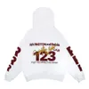 Sweatshirts hoodies heren vintage gedrukt oversized ün -size fleece heren heren high street hoodie zware fabriol katoen sweatshirt zwarte echte foto's 23fw