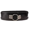 Andere mode -accessoires riemen hongmioo dames elastische riem koeienhuid echt leer voor brede taille casual luxe pin buckle 230814