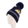 Neuer Winterbaby Hut Strick Hat Cartoon Pompom Säugling Mütze Cap Ohrschutz Motorhaube Weiches Häkeln warmes Kleinkind Kinder Outdoor -Hüte im Freien