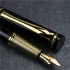 Fountain Pens Custom Text Pen med utsökt läderpennor Nej Ink i pennguldtexten Högkvalitativ tips 230814