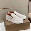 23S/S Luxury Slip-on Men Sneaker Shoes Striped loafers Trainers Soft Calf Light Sole Skateboard Walking With Box EU38-45