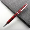 Högkvalitativ 0,7 mm svart bläck kulspetspennor Silverna klipp Business Executive Fast Writing Pen Luxury