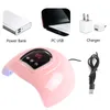 Nagel Trockner tragbare rosa Trocknermaschine UV LED -Lampe 306090S Timer USB -Kabel Home Verwenden Sie Gel Varnish Tool 230814