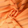 Curtain Orange thick tulle curtains sheer for living room bedroom stripes curtain for window treatment home decoration panel drapes