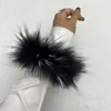 Bangle Fashion Fur Cuff Flapping Ring Accessories High Quality Raccoon Wrap Bracelet Women Luxury Cuffs Plush Bangles