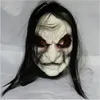 Party Masks Halloween zombie mask props grudge guide wire realistic masquerade halloween long haired ghost horror 230814