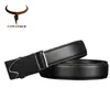Otros accesorios de moda cinturones Cowather Men Top Cow Genuine Leather Cinturón Automático Buesta de metal Correa de alta calidad CZ130 230814