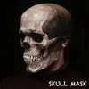 Parti Maskeleri Ürpertici Cadılar Bayramı Full Head Kafatası Maskesi Hareketli Çene Rave Yetişkin Tüm Gerçekçi Lateks Kask Cary Skeleton Headgear 230814