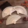 Decoratieve beeldjes Chinese stijl Fan Vintage Handhold Black Color Paper Uppper Folding -fans voor dans trouwfeest Verjaardagsgeschenken Home