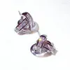 Stud Earrings Geometric Rhinestone Earring For Women Crystal Ear Fashion Wedding Party Triangle Gift