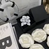 Pins de letras de diseñador de marca broches Mujeres Flor de cristal que nunca se desvanece de latón suéter de cobre broche broche traje de boda