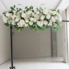 Decorations 100cm 50cm Flower Wedding Road Lead Flowers Long Table Centerpieces Flower Arch door lintel silk rose wedding party backdrops deco