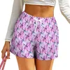 Dames shorts blauwe Dragonfly gradiënt Pirnt Modern Spring Patroon Korte broek met zakken Casual Bottoms 2XL 3XL