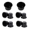 Ljushållare 10st Black Cup Base Metal Cups Tealight Holder Christmas Crafts Decoration Candlestick Aluminium Containers