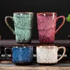 Mugs 200260ml Big Coffee Mug Ceramic Teacup Porslin Water Expresso Cup Chinese Kung Fu Drinkweare med handtag 230815