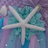 Abiti da ragazza Girl Princess Mermaid Tutu Dress Under the Sea Princess Kids Dresss for Girls Birthday Party costume con fascia da fiore 230815